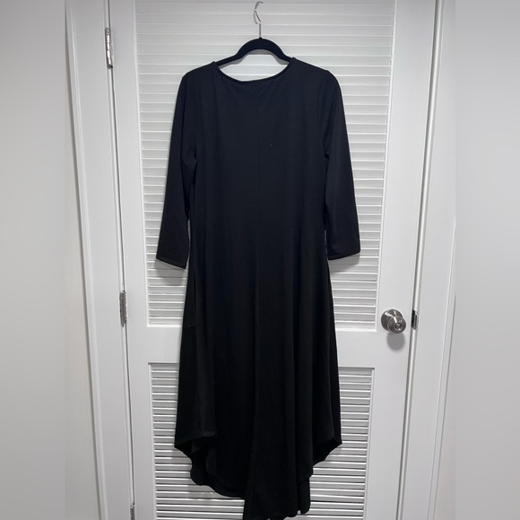 Attitudes by Renee Regular Split Front Tunic BLACK MT - Picture 6 of 9